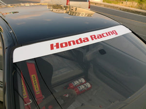 ZEROFIGHTER HONDA RACING WINDOW STICKER, RED LETTERING ZEROF-01230