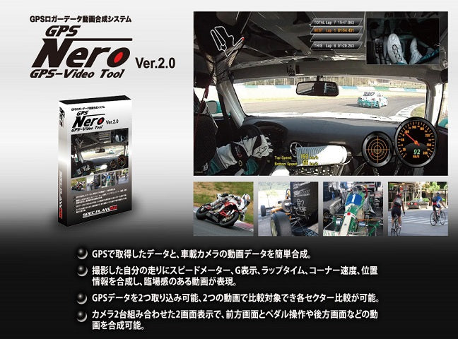 ZEROFIGHTER GPS LOGGER DATA VIDEO SYNTHESIS SYSTEM GPS NERO ZEROF-00297