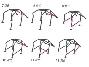 ZEROFIGHTER 8-POINT ROLL BAR KIT ZEROF-00298
