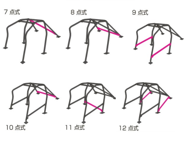 ZEROFIGHTER 10-POINT ROLL BAR KIT ZEROF-00300