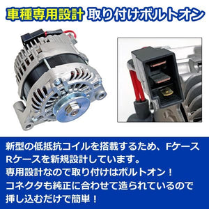 ARD LOW-RESISTANCE HIGH-OUTPUT ALTERNATOR 110A SINGLE PULLEY FOR MERCEDES-BENZ W123 PETROL PETROL RR110-1V3P-9G