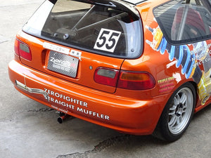 ZEROFIGHTER CENTER OUT STRAIGHT MUFFLER TYPE B For CIVIC EG6 EG5 ZEROF-00438