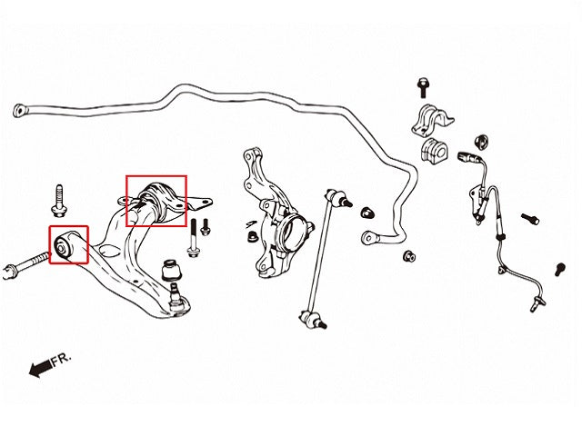 ZEROFIGHTER FRONT LOWER ARM REINFORCED BUSH For FIT GK5 GK3 GK4 ZEROF-00162