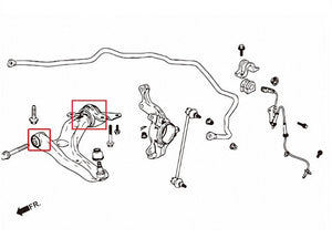 ZEROFIGHTER FRONT LOWER ARM BUSH For FIT HYBRID GP5 GP6 ZEROF-00163