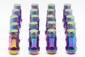 CAR MAKE T&E [AURORA KNURLING] VERTEX CHROMORY RACING NUT M12 X P1.25 20 PIECES N SET FOR  CARMAKETE-02126