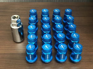 CAR MAKE T&E VERTEX ALUMINUM RACING NUT 45MM VERTEX ALUMINUM RACING NUT 45MM M12 X P1.5 BLUE FOR  CARMAKETE-02123