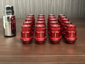 CAR MAKE T&E VERTEX ALUMINUM RACING NUT 35MM VERTEX ALUMINUM RACING NUT 35MM M12 X P1.5 RED FOR  CARMAKETE-02116