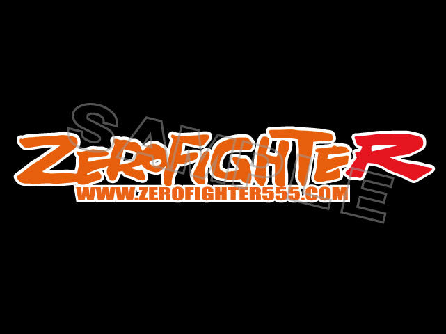 ZEROFIGHTER LOGO STICKER W600 ZEROF-00023
