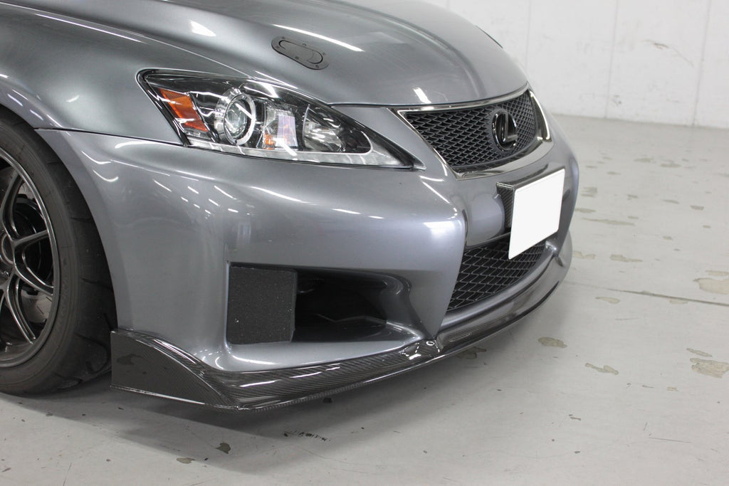 LEMS DRY CARBON FRONT SPOILER VERSION 2020 UNPAINTED FOR LEXUS ISF L735-1