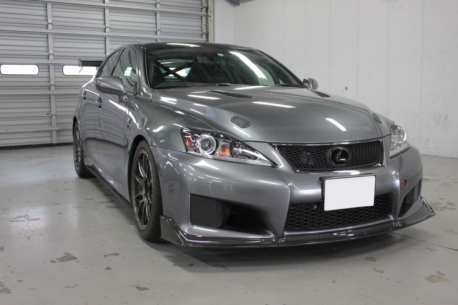 LEMS DRY CARBON FRONT SPOILER VERSION 2020 UNPAINTED FOR LEXUS ISF L735-1