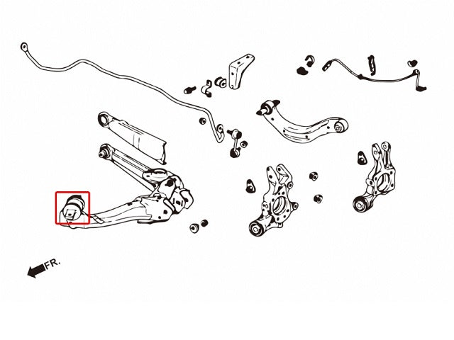 ZEROFIGHTER CLEAR TRAILING ARM REINFORCED BUSH For STREAM RN6 ZEROF-00167