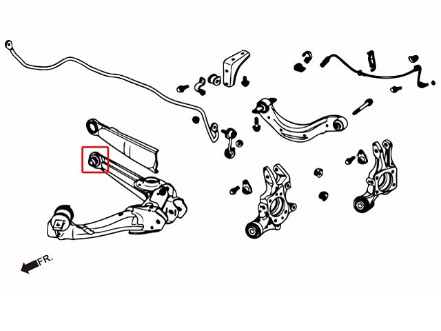 ZEROFIGHTER CLEAR LOWER ARM REINFORCED BUSH For HONDA CIVIC FD2 ZEROF-01029