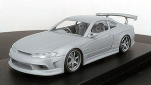 CAR MAKE T&E VERTEX EDGE S15 SILVIA WHITE (1:43 SCALE) 19 INCH IG2130 FOR  CARMAKETE-03025