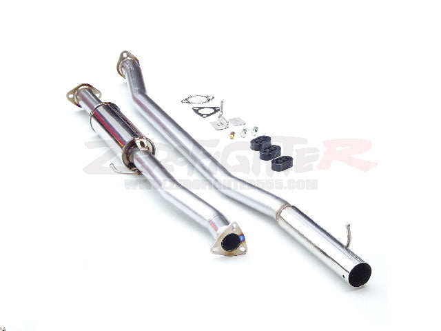 ZEROFIGHTER STAINLESS CENTER OUT STRAIGHT MUFFLER For CIVIC EF3 3Dr H B ZEROF-00327