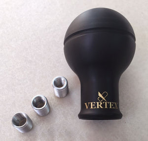 CAR MAKE T&E VERTEX SHIFT KNOB MONOCHROME V2 (NEW VERTEX SHIFT KNOB MONOCHROME) WHITE TITANIUM SILVER LOGO REVERSE TRIGGER VEHICLE (86 BRZ, 80 SUPRA, ETC.) prmver-s15 FOR  CARMAKETE-00166