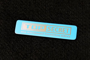 TOP SECRET TITANIUM EMBLEM SLIVER LOGO ON BLUE FOR  TOP-SECRET-00331