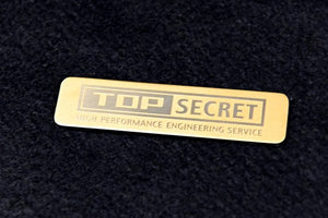TOP SECRET TITANIUM EMBLEM SLIVER LOGO ON BLUE FOR  TOP-SECRET-00331