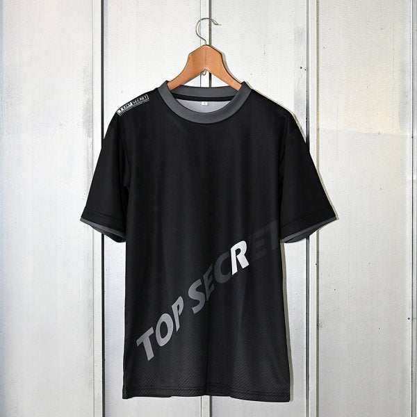 TOP SECRET TS CARBON T-SHIRT WHITE LOGO WITH RED R L FOR  TOP-SECRET-00244
