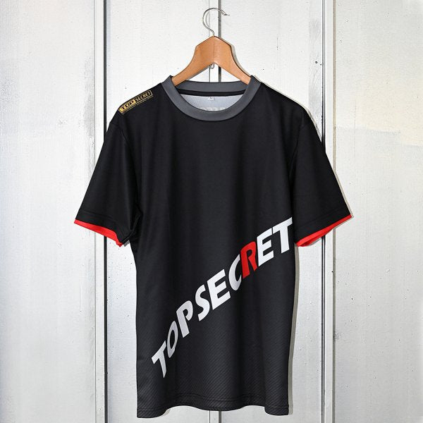 TOP SECRET TS CARBON T-SHIRT WHITE LOGO WITH RED R L FOR  TOP-SECRET-00244