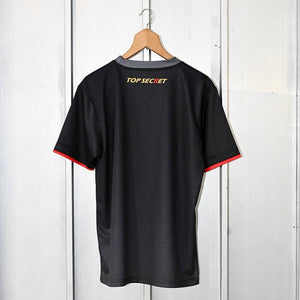 TOP SECRET TS CARBON T-SHIRT GRAY LOGO WITH WHITE R XL FOR  TOP-SECRET-00240