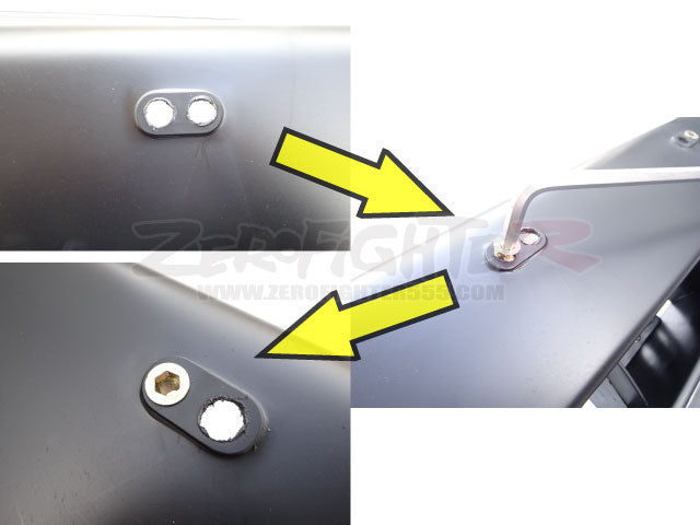 ZEROFIGHTER SET OF 2 SPIKE NUTS FOR NUMBER BOLTS ZEROF-00264