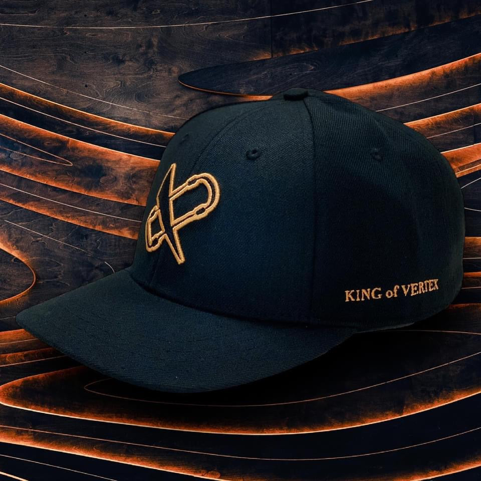 CAR MAKE T&E KING OF VERTEX HAT GOLD & BLACK REIMPORTED FROM AMERICA! LIMITED EDITION GOLD LOGO FOR  CARMAKETE-00137