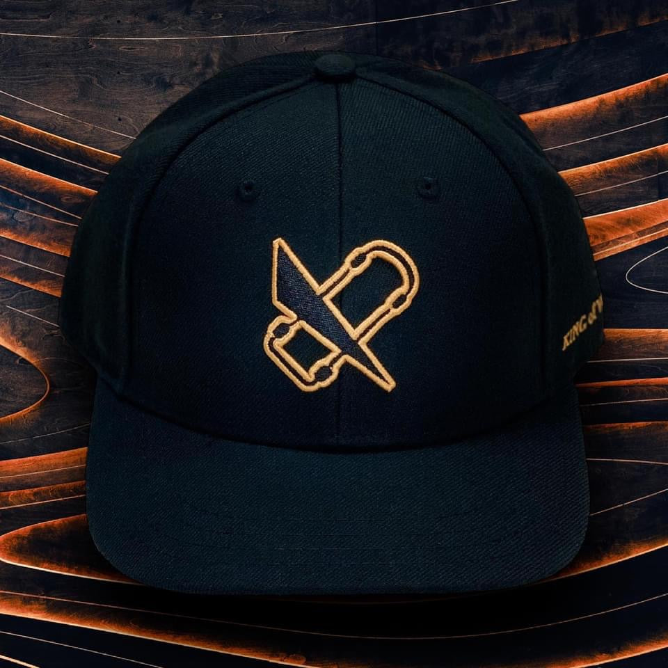 CAR MAKE T&E KING OF VERTEX HAT GOLD & BLACK REIMPORTED FROM AMERICA! LIMITED EDITION GOLD LOGO FOR  CARMAKETE-00137