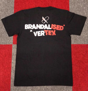 CAR MAKE T&E BRANDALISED X VERTEX LOVE RAT TEE (LOVE RAT: BANKSY GRAFFITI ART) S (WIDTH: 40.6CM LENGTH: 64.8CM) BANKSY-03 FOR  CARMAKETE-00117