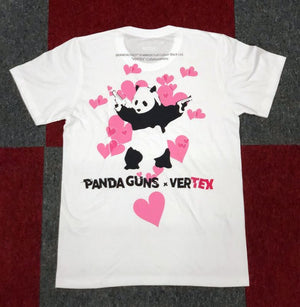 CAR MAKE T&E BRANDALISED X VERTEX PANDA GUNS TEE (PANDA GUN: BANKSY GRAFFITI ART) M (WIDTH: 45.7CM LENGTH: 67.8CM) BANKSY-04 FOR  CARMAKETE-00128