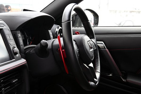 TOP SECRET M17 PADDLE SHIFTERS GOLD WITH RED MARK FOR NISSAN GT-R R35 TOP-SECRET-00136