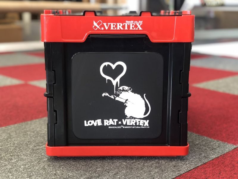 CAR MAKE T&E BRANDALISED X VERTEX BANKSY “LOVE RAT” FOLDING TATAMI CONTAINER BOX (BANKSY ART FOLDABLE CONTAINER BOX) BANKSY-06 FOR  CARMAKETE-00094