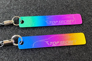 TOP SECRET TITANIUM MOBILE PHONE STRAP BLUE GOLD FOR  TOP-SECRET-00344