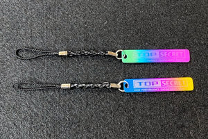 TOP SECRET TITANIUM MOBILE PHONE STRAP BLUE GOLD FOR  TOP-SECRET-00344
