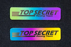 TOP SECRET TS TITANIUM EMBLEM LINE LOGO BLUE GOLD FOR  TOP-SECRET-00288