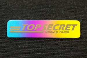 TOP SECRET TS TITANIUM EMBLEM LINE LOGO GREEN PURPLE FOR  TOP-SECRET-00287