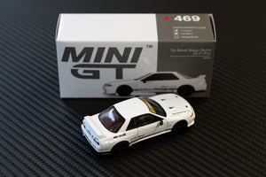 TOP SECRET MINI GT 1 64 VR32 GT-R WHITE FOR  TOP-SECRET-00276