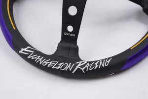 CAR MAKE T&E EVANGELION RACING STEERING WHEEL 01 TEST TYPE [WORLD LIMITED 300] VERTEX X ORE DA X EVANGELION STE-EVA01 FOR  CARMAKETE-00006