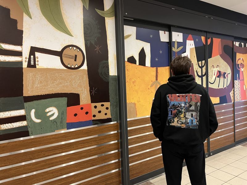 CAR MAKE T&E VERTEX BIG SILHOUETTE GRAFFITI HOODIE L VER-BSGH2023 FOR  CARMAKETE-00056