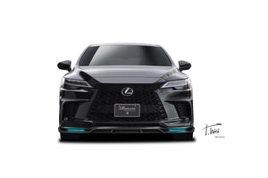 ROWEN FRONT SPOILER WITH LED BLADE FRP MATTE BLACK FOR LEXUS RX F-SPORT RX500h 350 TALH17 TALH15 1L016A00-MB