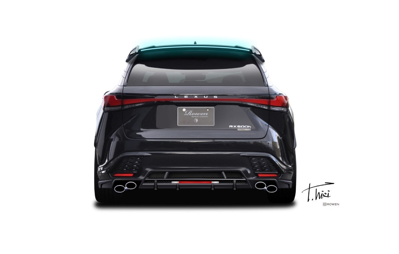 ROWEN REAR DRESS-UP KIT FRP GRAPHITE BLACK GLASS FLAKE FOR LEXUS RX F-SPORT RX500h 350 TALH17 TALH15 1L016P00-223