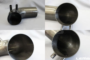 LEMS DRY CARBON INTAKE PIPE BLUE HOSE FOR LEXUS IS500 L117-BLUE