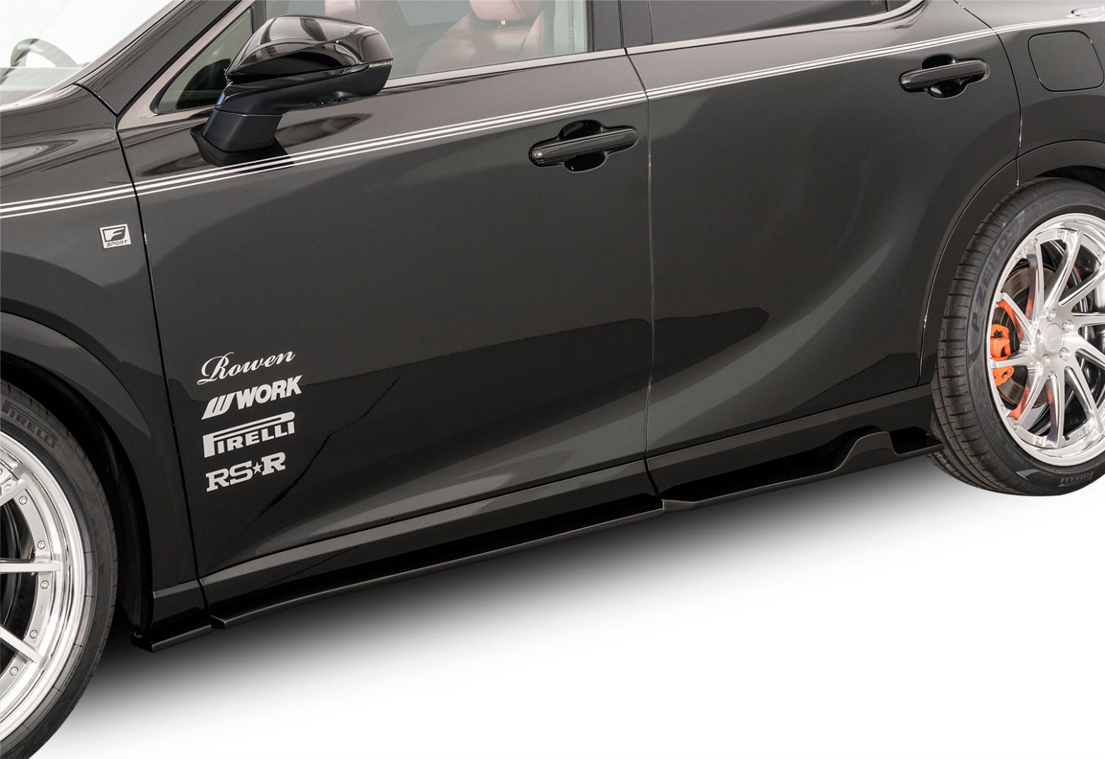 ROWEN SIDE STEP FRP MATTE BLACK FOR LEXUS RX F-SPORT RX500h 350 TALH17 TALH15 1L016J00-MB
