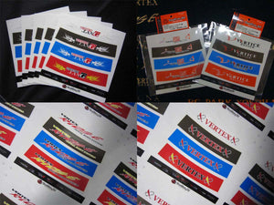 CAR MAKE T&E VISOR STICKER SET HALF CLEAR VERTEX EDGE FOR  CARMAKETE-03009