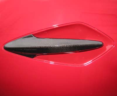 SEEKER CARBON DOORKNOB COVER WITH UV CUT CLEAR PAINT FOR HONDA CIVIC FN2 16090-FN2-C02
