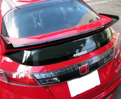SEEKER CARBON REAR SPOILER UV CUT CLEAR UNPAINTED FOR HONDA CIVIC FN2 16020-FN2-C01