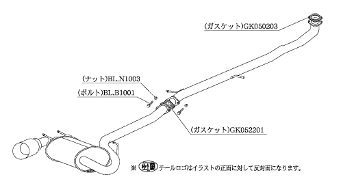 KAKIMOTO RACING EXHAUST KAKIMOTO.R FOR SUZUKI CAPPUCCINO EA21R EA11R  SS302