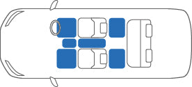 KARO FLAXY BRILLIANT BLUE FLOOR MATS FOR Toyota Raum NCZ25 FLAXY-1860-BLUE