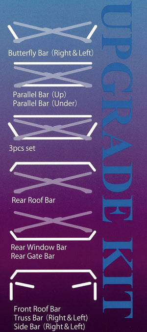 NEXT MIRACLE CROSS BAR SIDE BAR RIGHT & LEFT STAINLESS 32 FOR SUBARU IMPREZA GC8 C B NEXT-01599