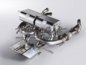POWER CRAFT HYBRID EXHAUST MUFFLER SYSTEM SQUARE TAIL WITH RACING STRAIGHT CATALYZER FOR LAMBORGHINI AVENTADOR 740S P-LA1000101-SE