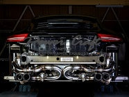 POWER CRAFT HYBRID EXHAUST MUFFLER SYSTEM WITH BLACK TAIL FOR PORSCHE 991.2 CARRERA PORSCHE 991.2 CARRERA S P-PO580102-BKT